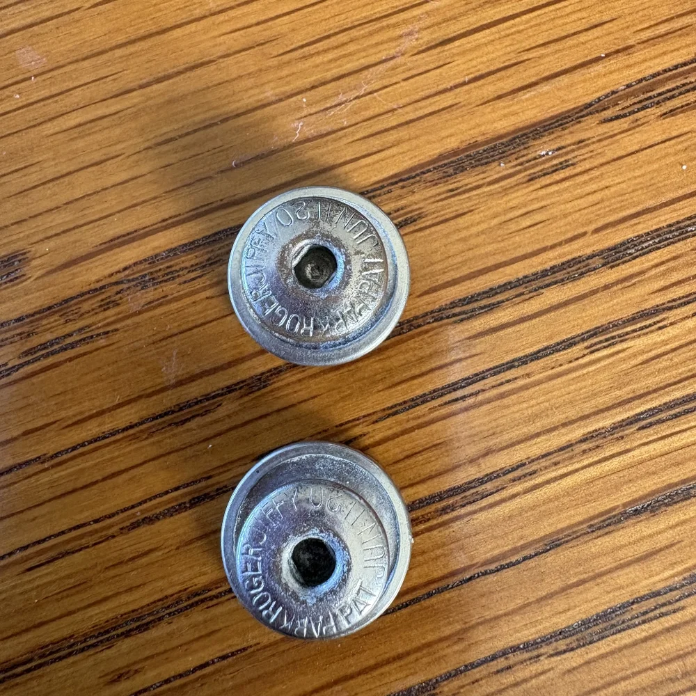 Antique mother of pearl snap cufflinks